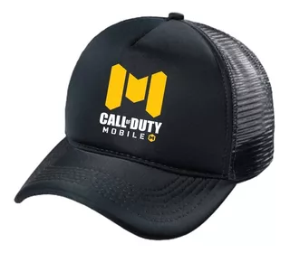 Boné Trucker Call Of Duty Mobile Geek Nerd Aba Curva