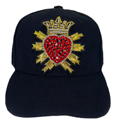 Gorra Estoperoles Hombre Cristal Corazón Camuflaje Unisex