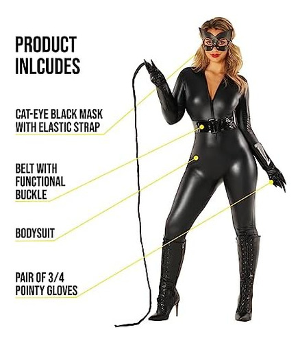 Disfraces Morph, Catsuit Negro Para Mujer, Mono De Cuero, Tr
