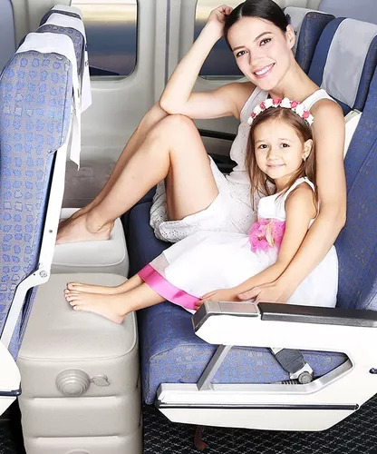 Reposapiés Inflable, Almohada Para Viajar En Avión.