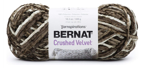 Bernat Crushed Velvet Yarn, Taupe