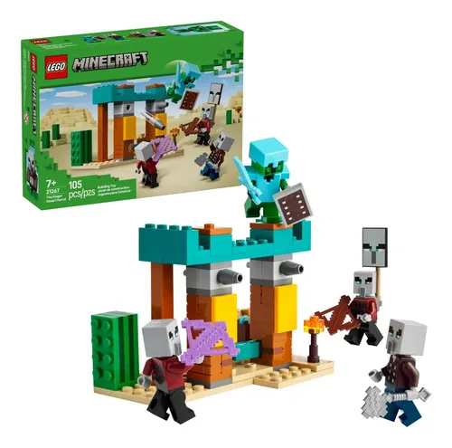 Lego Minecraft 21267 A Patrulha Do Deserto De Illager 105 Pç