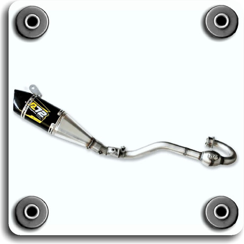 Imagen 3 de 4 de Escape Deportivo R72 Compact Honda Xr 250 Tornado 2000-2021