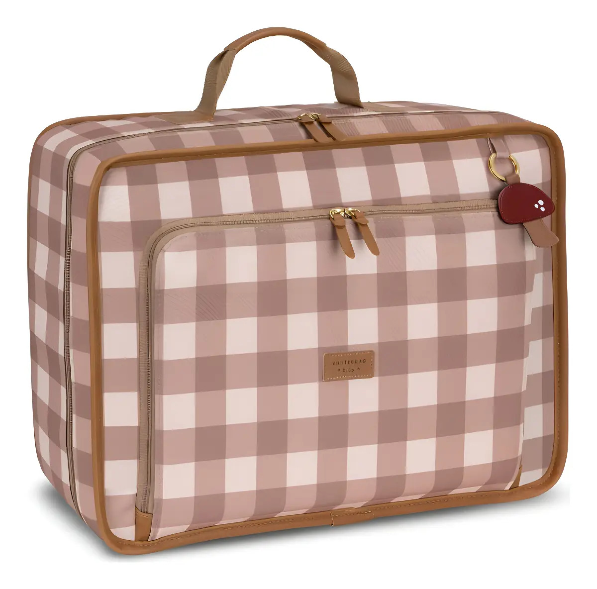 Mala Maternidade Masterbag Baby Vintage Cogumelos Poliéster com Bolsos