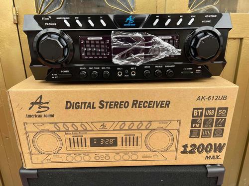 Imagen 7 de 7 de Amplificador De Sonido American Sound 1200watts Bluetooth