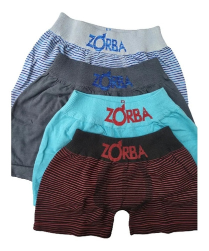 Promo Mayorista Pack X12 Boxer Calzoncillo Zorba Niño Z122