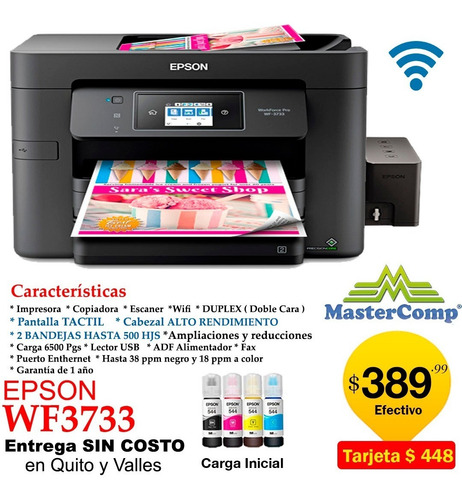 Impresora Epson Wf2830 Wf2850 Con Wifi-duplex-mejor Q L3150