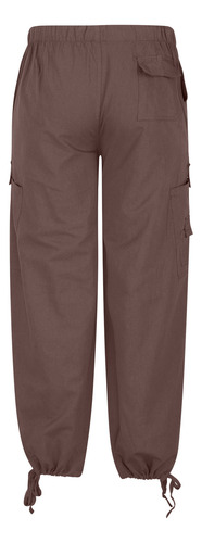 Pantalones K Cargo Para Hombre, Color Liso, Pierna Recta, Ex