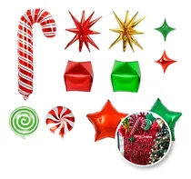Comprar Set De Globos De Navidad Metálicos \u002F Kit De Globos 11 Pzas
