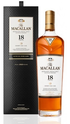 Whisky The Macallan Sherry Oak Barrica 18 años 700 ml