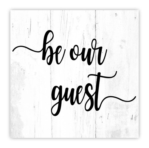 Atinarrogo Letrero Madera Texto Ingl «be Our Guest Home» 8 X