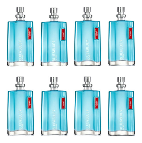 Perfume Blue And Blue Dama X 8 Cyzone - mL a $48