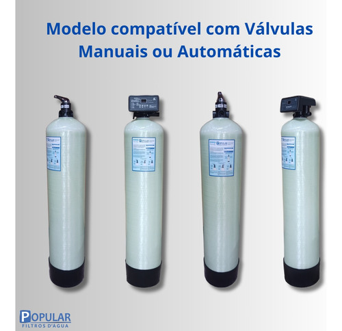 Filtro Central Água Potável Entrada Residencial Prfv 1500l/h