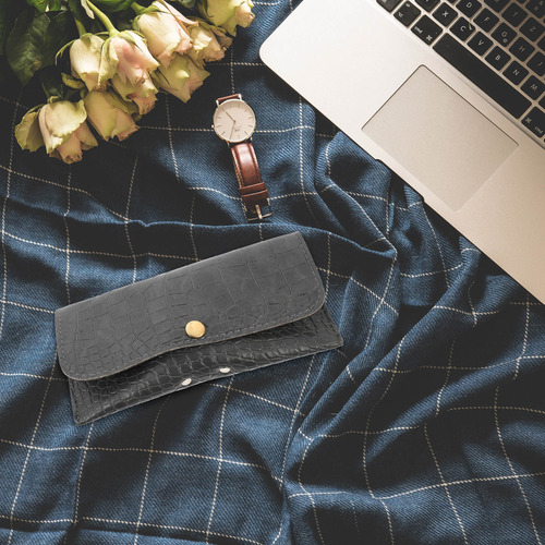 Funda Multiusos Para Gafas De Sol Con Estampado De Cartera,