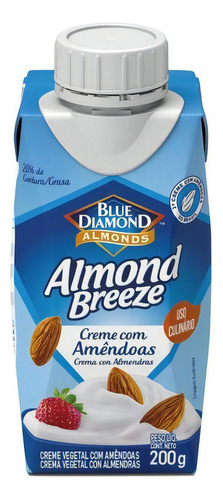 Creme Culinário com Amêndoas Blue Diamond Almond Breeze Caixa 200g