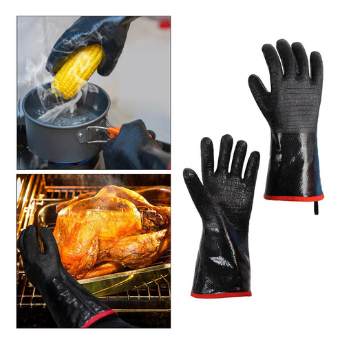 Guantes De Neopreno Para Barbacoa, 18 Pulgadas De Espesor