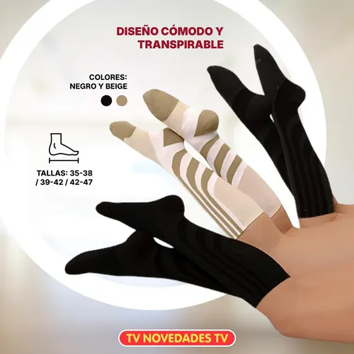 Medias Con 4 Niveles De Compresión Activa Sankom Patent Soc