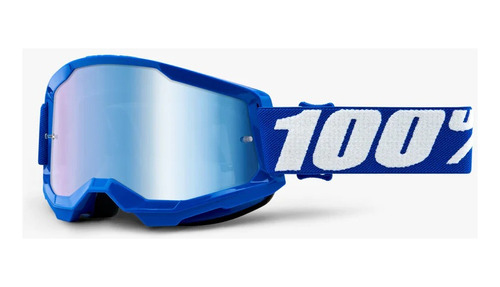 Antiparras 100% Strata 2 Azul Espejadas Motocross