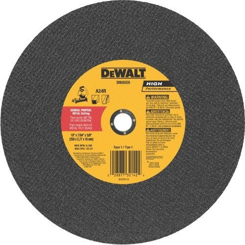 Rueda Corte Diamante Dewalt Dw8005 10 X 7/64 X 5/8 Disco De 