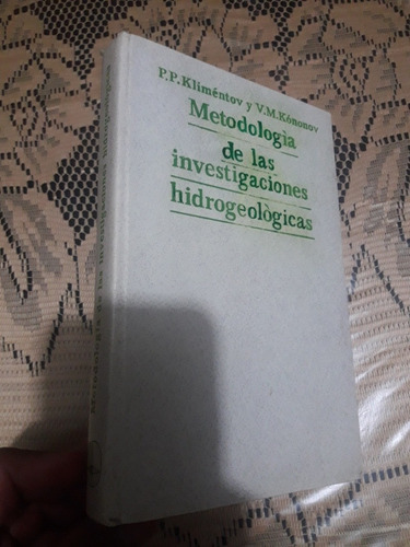 Libro Mir Metodologia De Las Investigaciones Hidrogeologicas