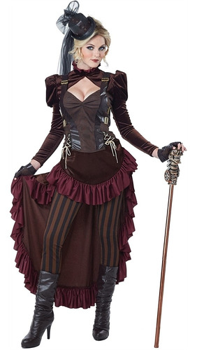 Disfraz Steampunk Victoriano Para Mujer Talla M