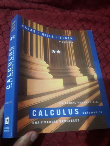 Libro Calculus Tomo 2 4° Edición Salas Hille