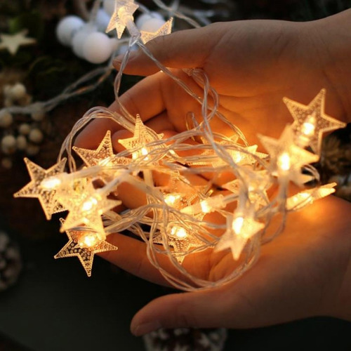 Luz Exterior Adorno 20 Las Luces De Estrella 3m Decorativas