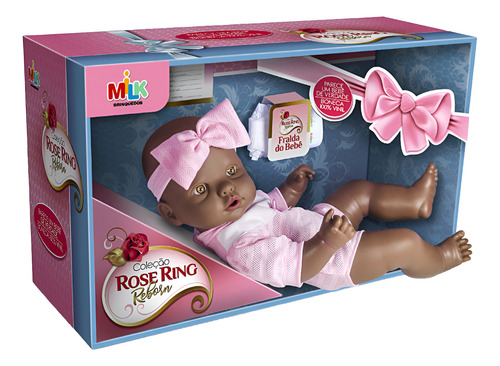 Boneca Bebê Reborn De Menina 40cm Vinil Milk Macia Promoção