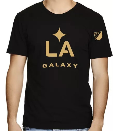 Remera Los Ángeles Galaxy Letras Md1 Unisex