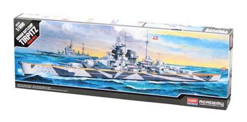 Barco Aleman Academy 14219 German Battleship Tirpitz 1/800