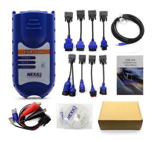 Usb Link , Nexiq , Set Completo Con Conectores , Software