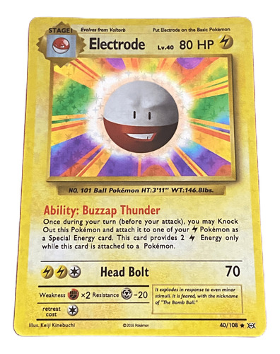 Juego De Carta Pokemon Holográfica Alternativa Electrode