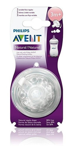 Philips Avent Natural 2 Tetinas Mamilas Flujo Variable