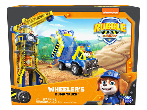 Camión Volquete De Juguete Rubble & Crew Wheeler Con Figura