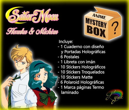 Haruka Y Michiru Mystery Box Holografica Sailor Moon Anime