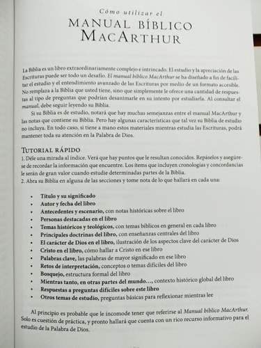 Imagen 7 de 10 de Manual Bíblico Macarthur (estudio Introductorio A La Biblia)