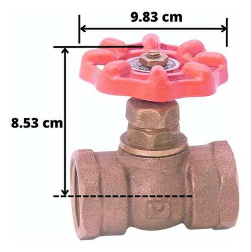 Valvula De Globo Roscable Compacta 1 Pulg Urrea 65.25