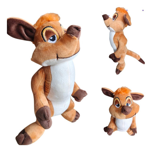 6 Peluches Rey León Simba Pumba Timón Nala Rafiki Multicolor