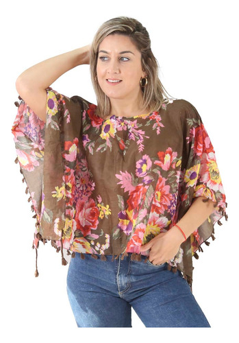 Blusa Mujer Verano Remera Talles Grandes Dama Oferta Bl19854