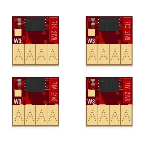 Combo De Chips 711 711xl De Repuesto Para Hp T130 T120 T530
