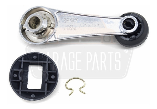 Kit 4 Manivelas Vidro Metal Cromada Chevette Opala Caravan