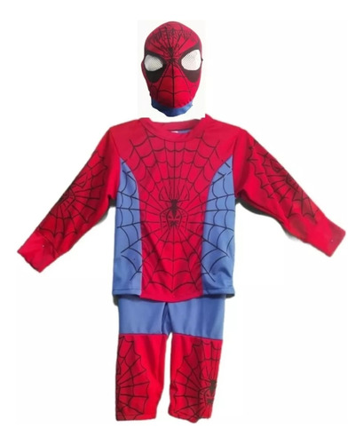 Disfraz De Hombre Araña Spiderman Rojo Niño