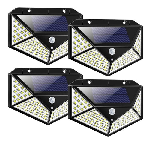 Lampara Solar 100 Led  _ 4 Unidades