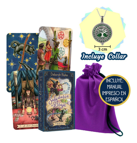 Tarot Sabiduría De Bruja Everyday Witch Collar Aromaterapi A