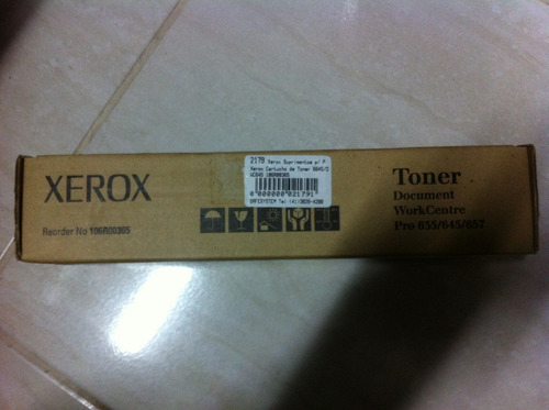 Cartucho Toner Xerox 6645/dwc645 106r00365 Orig Vencido