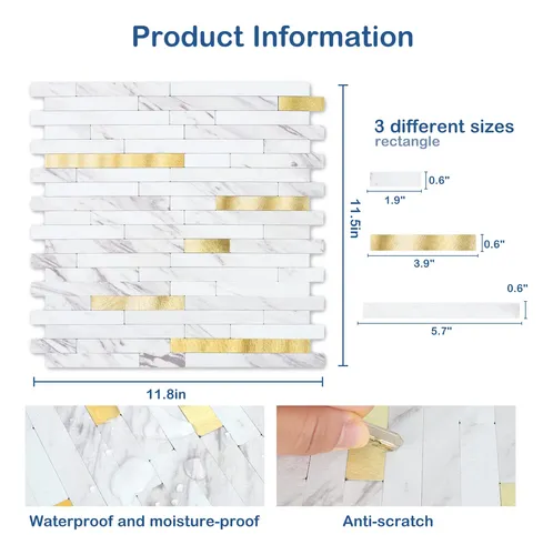 Midcard: Azulejos De Pvc Resistentes A Agua Y Calor Para Coc