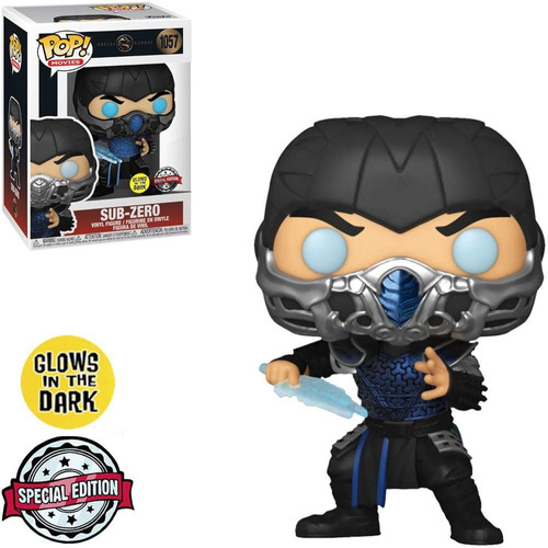 Funko Pop Mortal Kombat Sub-zero 1057 Glows In The Dark