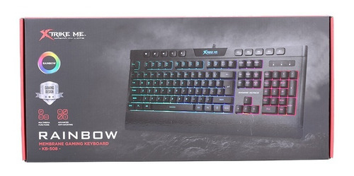 Imagen 5 de 5 de Teclado Gamer Retroiluminado Rgb Pc Usb Xtrike Me Kb-508