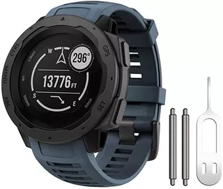 Malla De Silicona Garmin Instinct 2/ Solar/ Tactical Azul