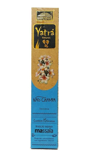 Incenso Parimal Massala Naturals Yatra Nag Champa 12un.15g